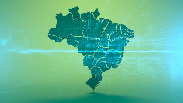 Brazil Map Brazil Map paraiba photos stock pictures, royalty-free photos & images