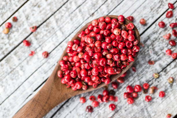 istock Dried pink peppercorn. 1138873918