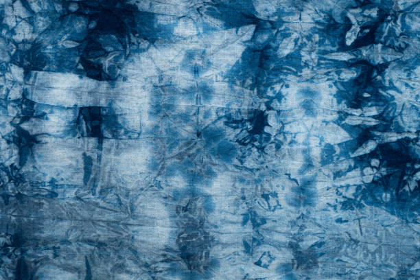 istock Dyed indigo fabric background and art abstract 1138876690