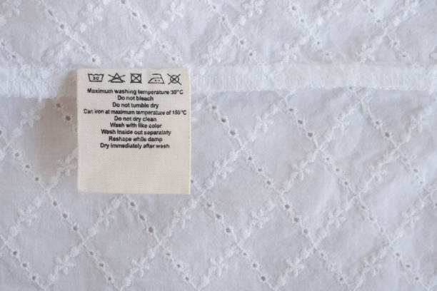 istock laundry care washing instructions clothes label on fabric texture background 1138876886