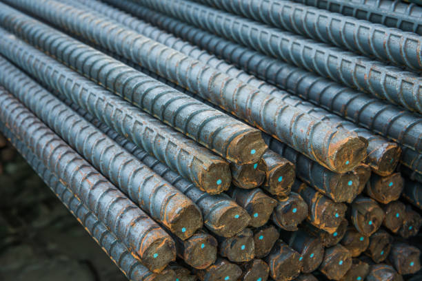 istock Steel bar, Raw material for construction 1138878995
