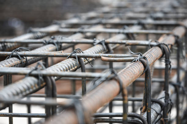 istock Steel bar, Raw material for construction 1138879168