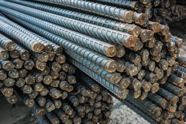 istock Steel bar, Raw material for construction 1138879262