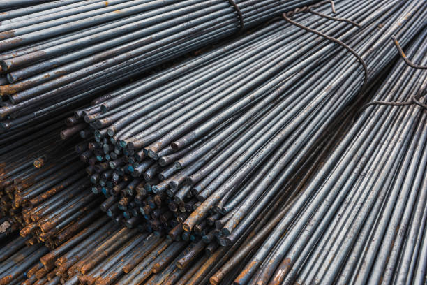 istock Steel bar, Raw material for construction 1138879463