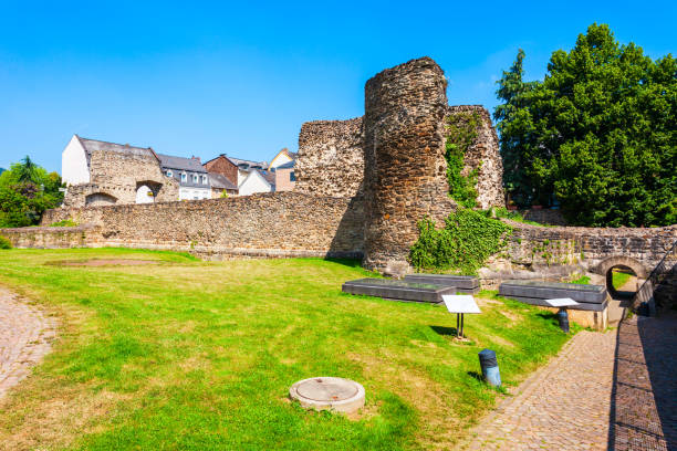 Roman castrum or Romerkastell in Boppard. Boppard is a town lying in the Rhine Gorge, Germany.