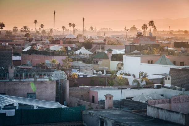 istock Panorama of Marrakesh at sunrise 1138885760