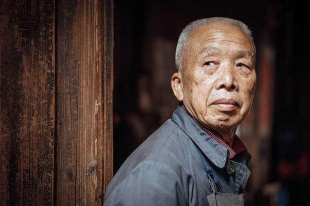 Portrait of Chinese Senior\nReal People Portrait