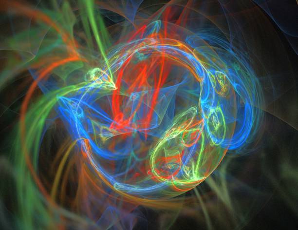 istock image of one Digital Fractal on Black Color 1138888205