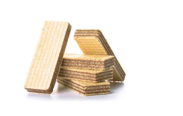 istock Wafer chocolate dessert isolated on white background. 1138888920