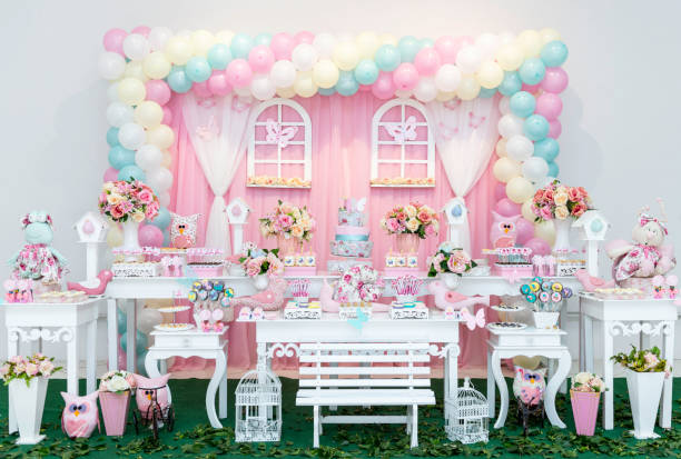 istock Decoration table for children's birthday 1138890306