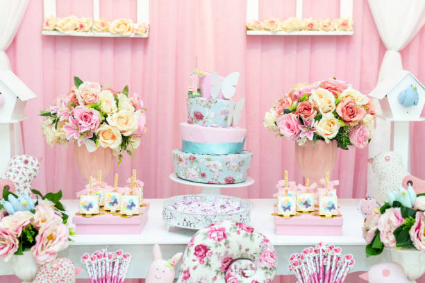istock Decoration table for children's birthday 1138890340