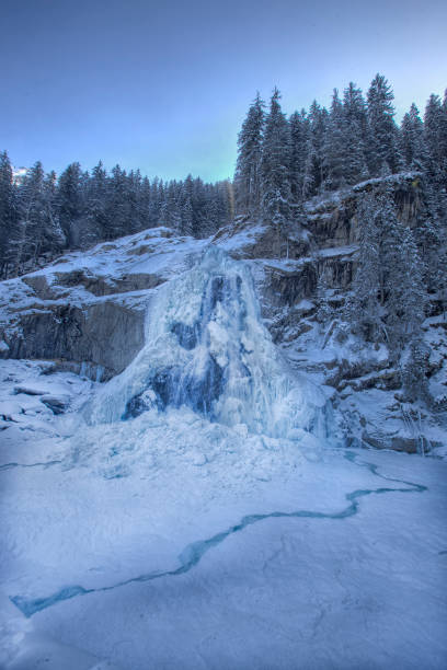 istock Beautiful frozen Krimml waterfalls, Austria 1138892402