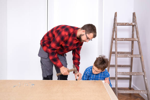 istock Installation of big bedroom wardrobe 1138894630
