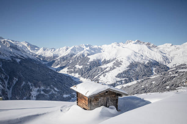 istock Ski hut in the Austrian mountains in winter. 1138898274