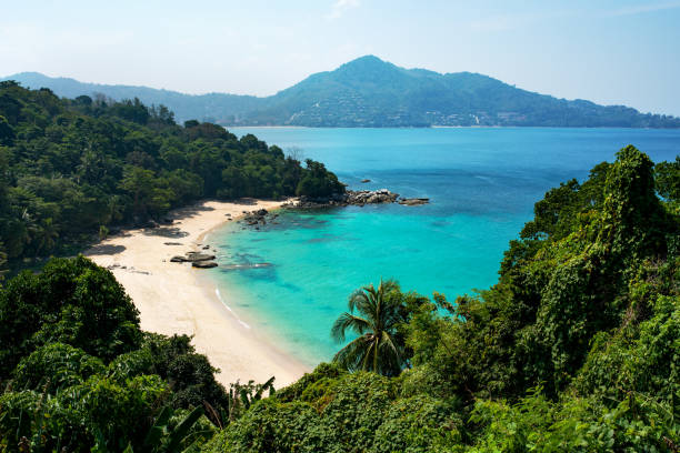 istock empty beach with turquoise water in sunny day in Thailand 1138900036