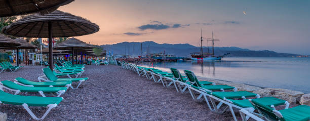 istock Relaxing atmosphere on the central beach in Eilat, Israel 1138901047