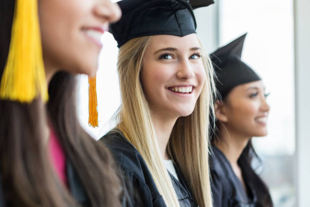 istock Beautiful female high school graduate 1138904505