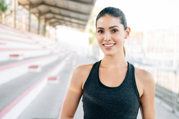 istock Portrait of young female runner 1138905134