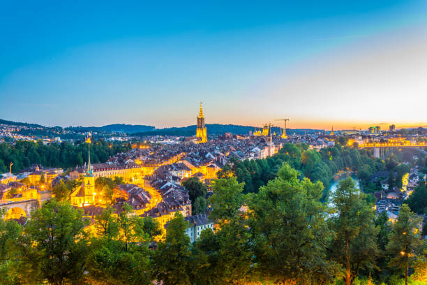 istock Sunset view of Bern in Switzerland 1138910257