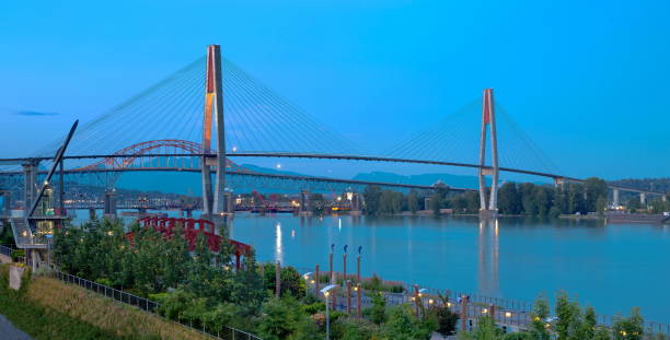 istock Sky Train Bridge  and Promenade quay 1138910680