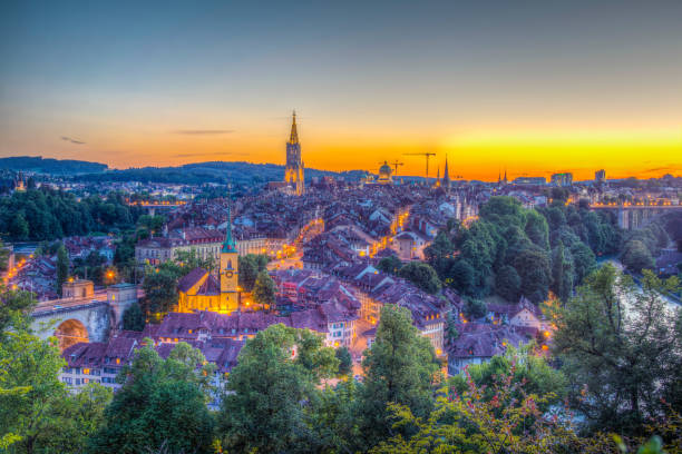 istock Sunset view of Bern in Switzerland 1138910812