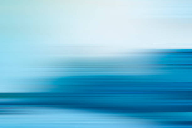 el fondo abstracto de desenfoque de movimiento azul - mover fotografías e imágenes de stock