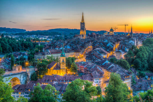 istock Sunset view of Bern in Switzerland 1138911889