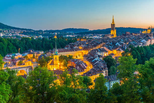 istock Sunset view of Bern in Switzerland 1138911967