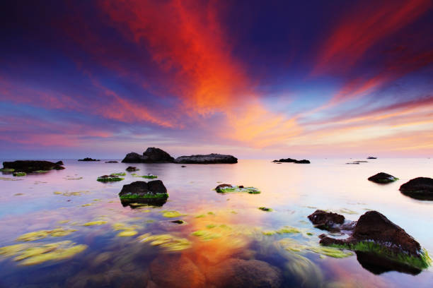 istock Majestic summer sunset over the sea. Dramatic sky. 1138915034