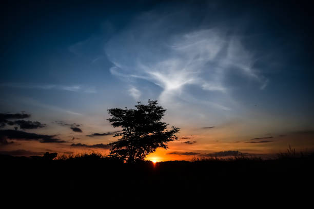 istock Stunning Red Sunset in Minas Gerais, Brazil 1138915702