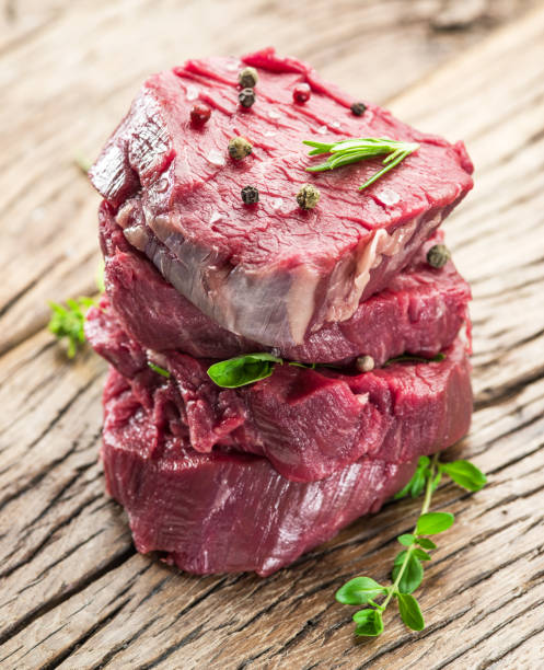 istock Pieces of beef tenderloin. 1138917305