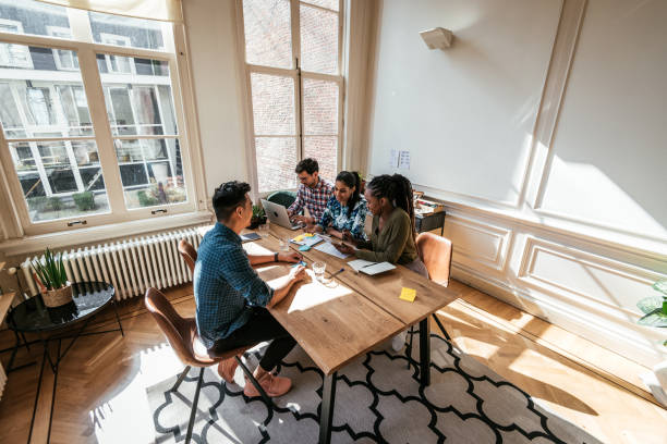 istock Diverse millennial business team - Job interview with candidate for project manager 1138919768