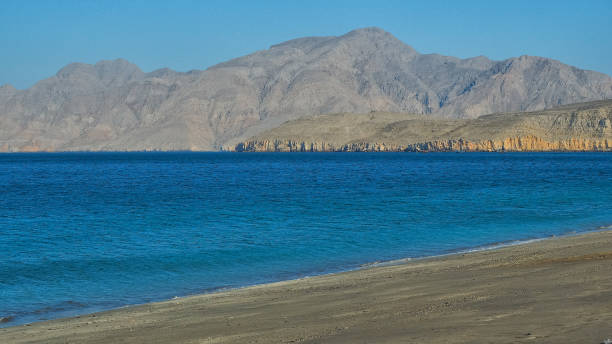 bassa beach.khasab. musandam .oman - oman beach nature stone imagens e fotografias de stock