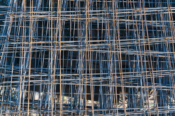 istock Rusty Metal armature net for building construction 1138922068