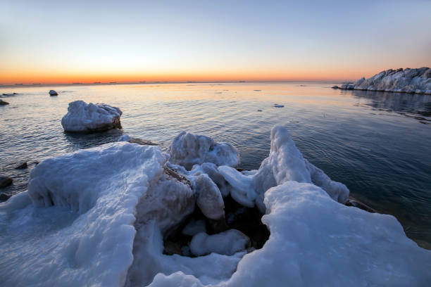 istock Sunrise by the sea in winter 1138933388