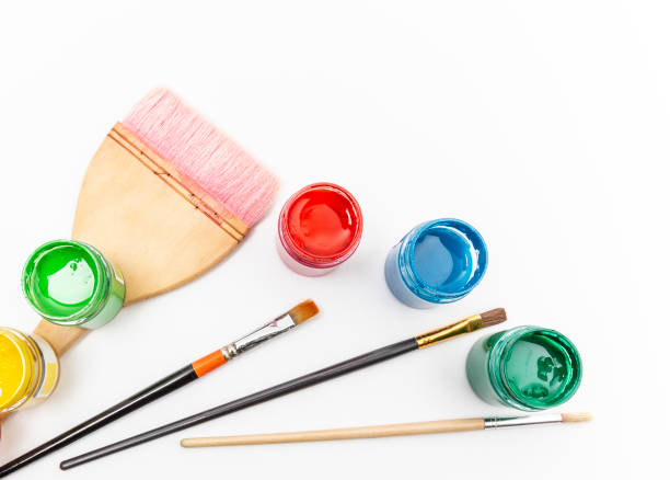 istock Brushes and Paints, materials for drawing close-ups 1138933964