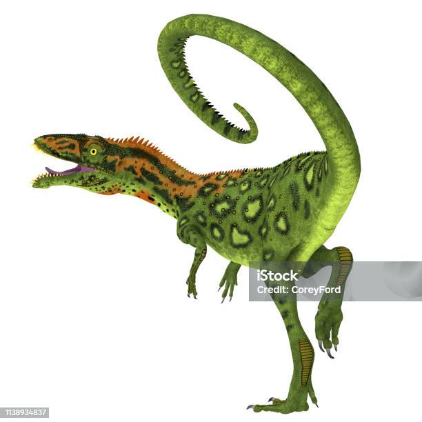 Masiakasaurus Dinosaur Tail Stock Photo - Download Image Now - Aggression, Ancient, Animal