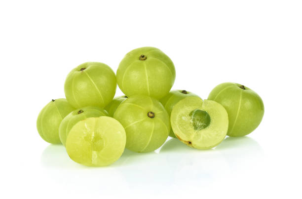 Indian gooseberry isolated on white background