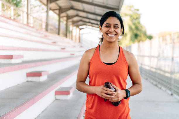 istock Portrait of young female runner 1138947245