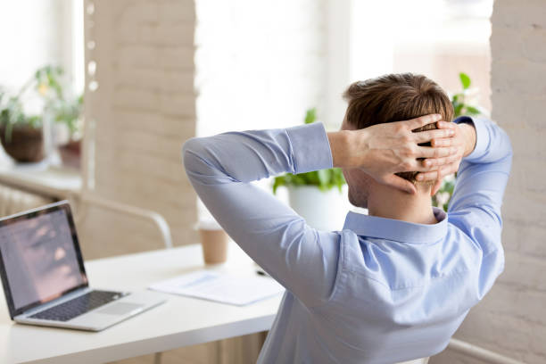 istock Businessman taking a break at his workplace 1138947276