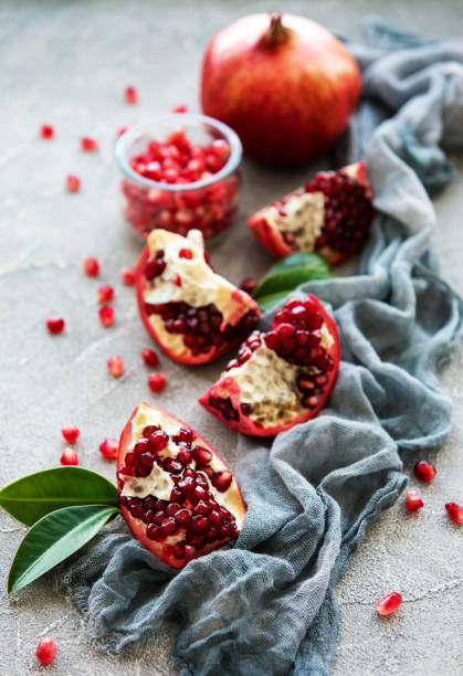 istock Ripe pomegranate fruits 1138950885