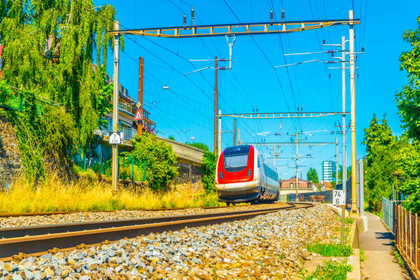 istock View of rail track running through Neuchatel, Switzerland 1138955044