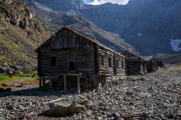 istock Abandoned Uranium mine in Marble Valley Stalins Gulag camp (Borlug) 1138956932