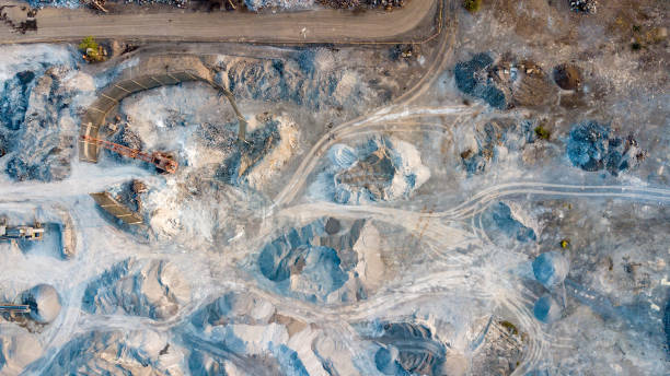 istock Cement raw material in factory warehouse 1138963189