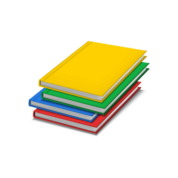 istock Realistic Detailed 3d Color Blank Hardcover Books Template Mockup Pile. Vector 1138982074