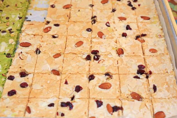 istock Homemade almond Brownies. 1138983547