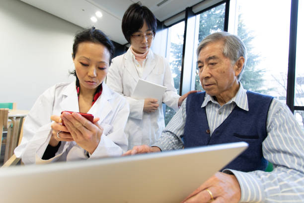 istock Female doctors and senior patient 1138984281