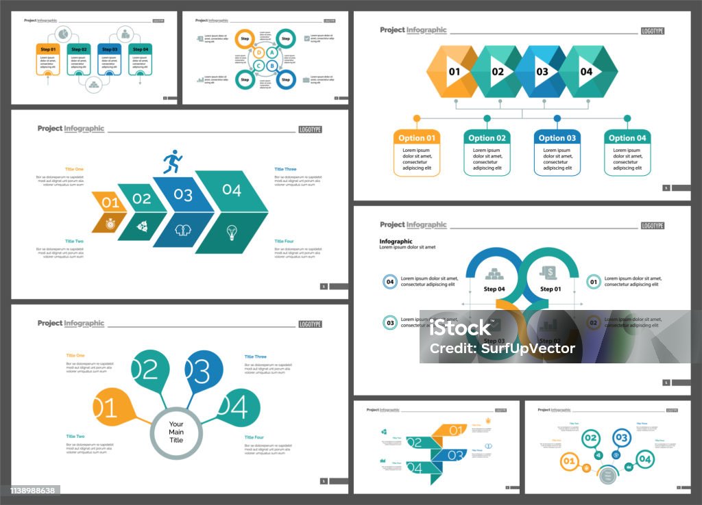 Project Info Vector Project Infographic Design Template Set Stock Illustration - Download ...