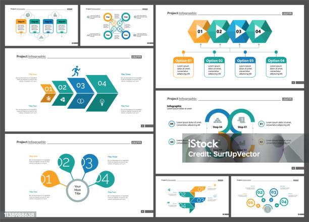 Project Map Infographic Project Infographic Design Template Set Stock Illustration - Download ...