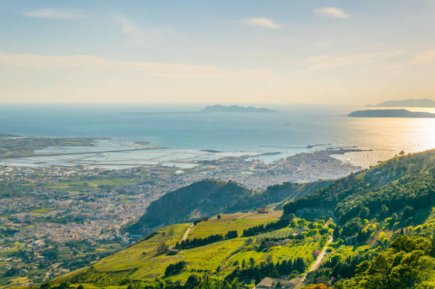 istock Aerial view of Trapani during sunset 1139002754